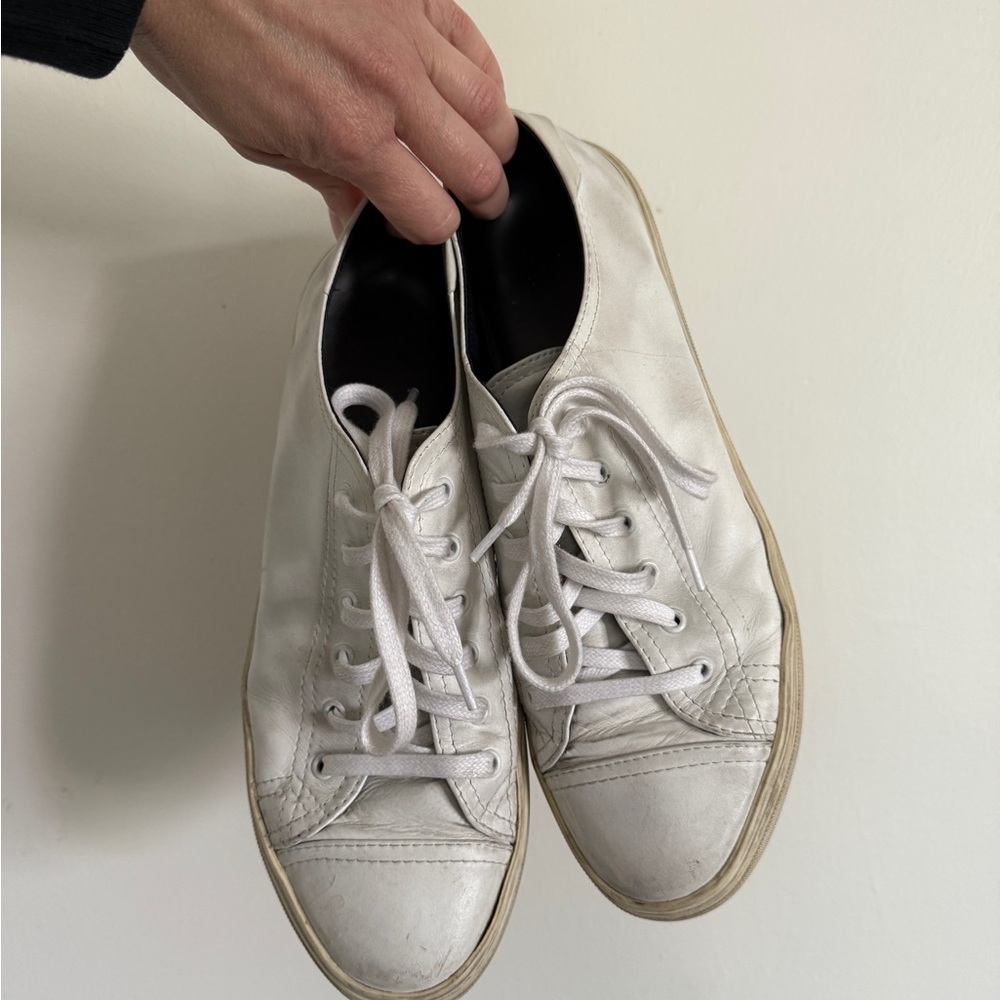 YSL Classic Men’s White Leather Sneakers